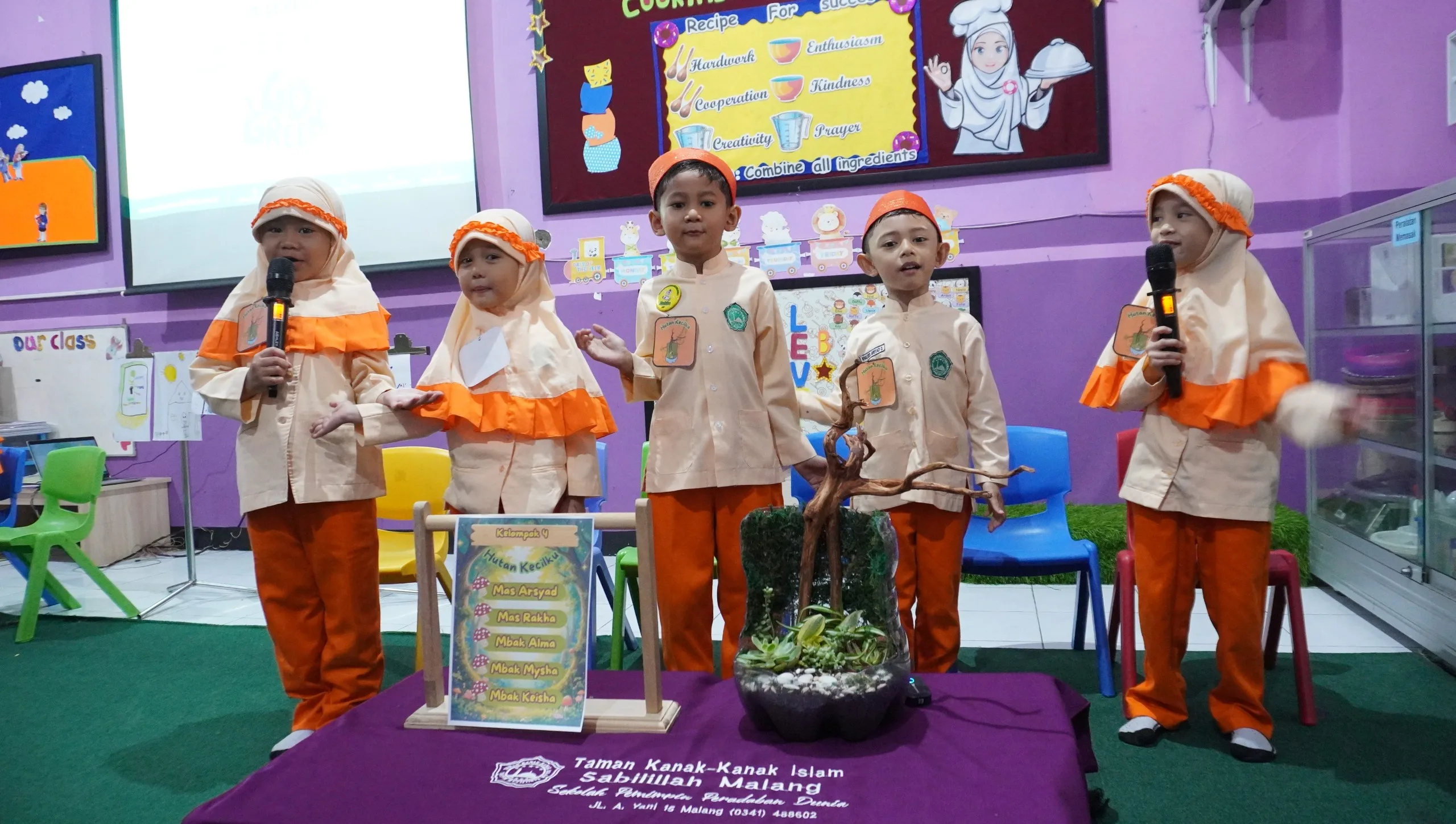 Kreatif, Siswa TK Islam Sabilillah Malang 1 Presentasikan Karya My Project