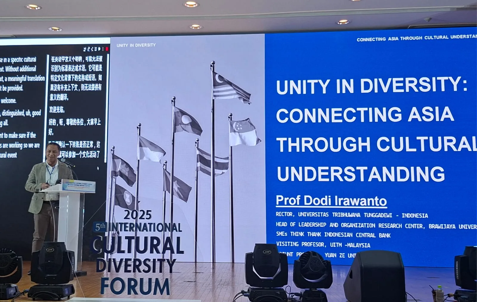Perkuat Kolaborasi Internasional, UNITRI Gandeng International Cultural Foundation dan Asia Academy of Culture