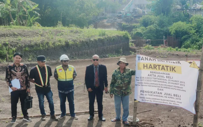 Pemkot Malang Diduga Serobot Lahan Warga Untuk Akses WTP Pandanwangi