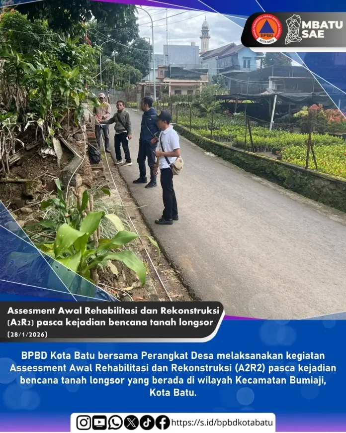 BPBD Kota Batu Lakukan A2R2 di 2 Lokasi