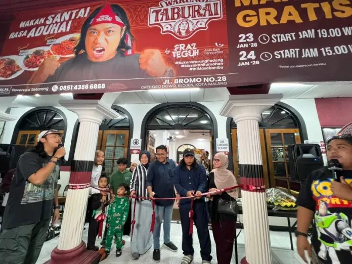 Praz Teguh Hadirkan Rasa Masakan Ibu ke Malang, Warung Taburai Bagi 100 Porsi Gratis