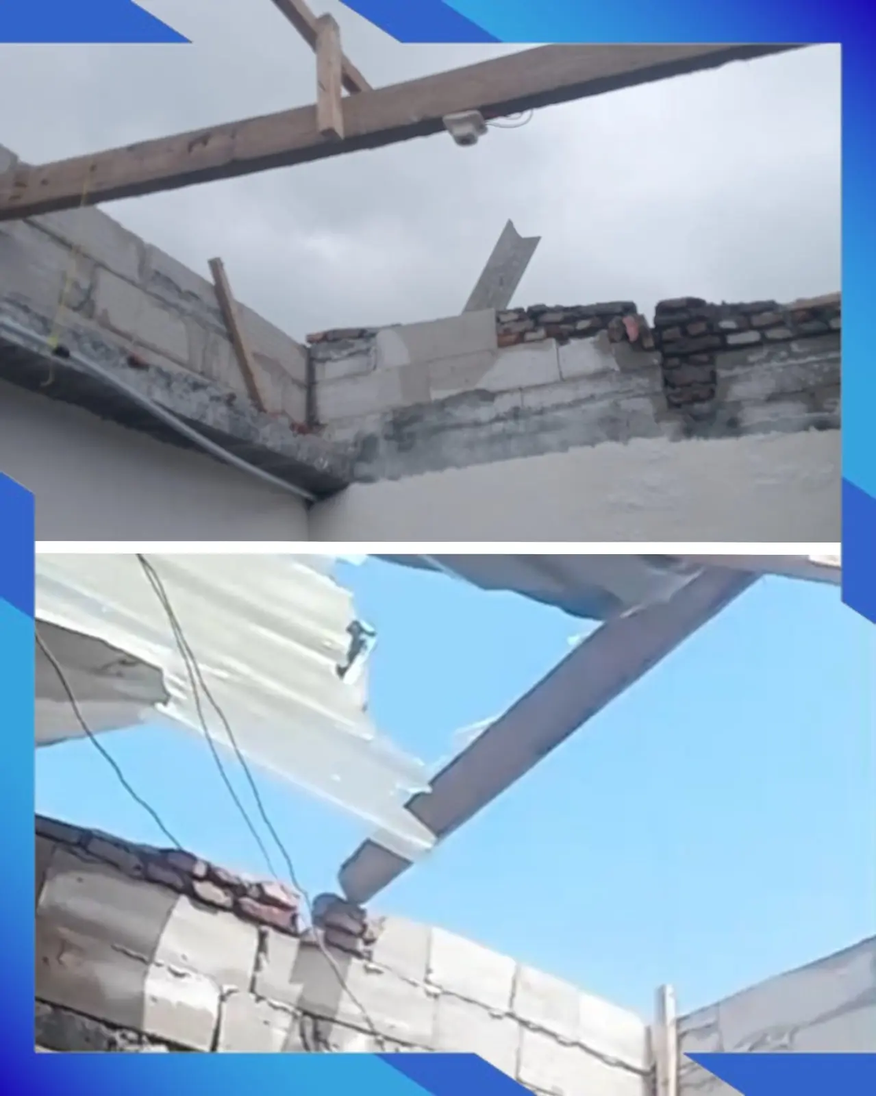 Angin Kencang Selimuti Kota Batu; Atap Rumah Warga Sumber Brantas Ambruk Angin Kencang