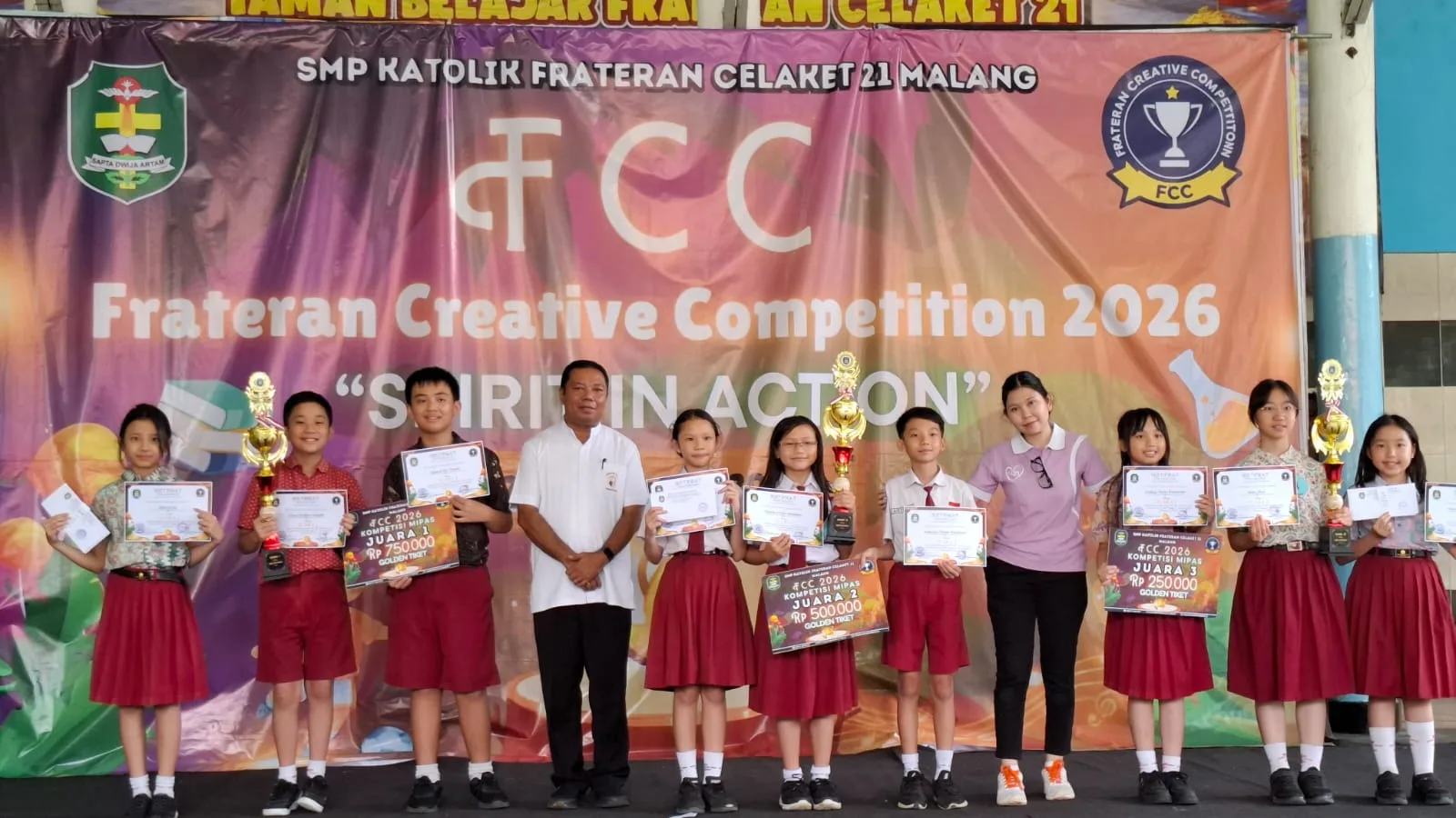 ‘Karpet Merah’ di SMPK Frateran Celaket 21