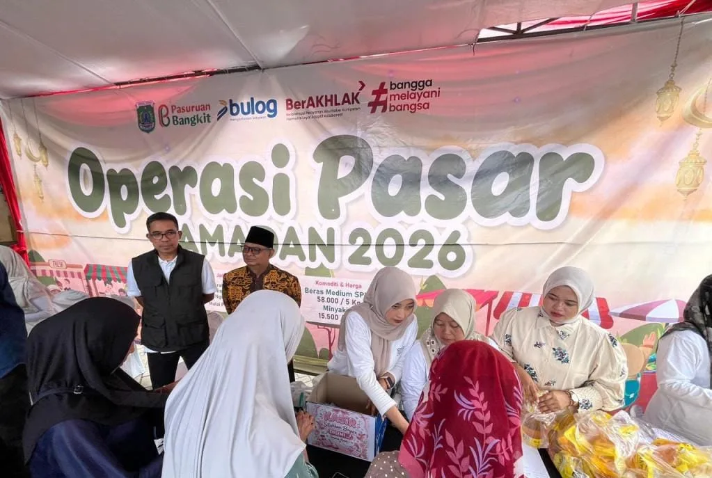 Operasi Pasar Ramadan 1447 H di Pasuruan Diserbu Warga, Beras SPHP Dijual Rp58 Ribu