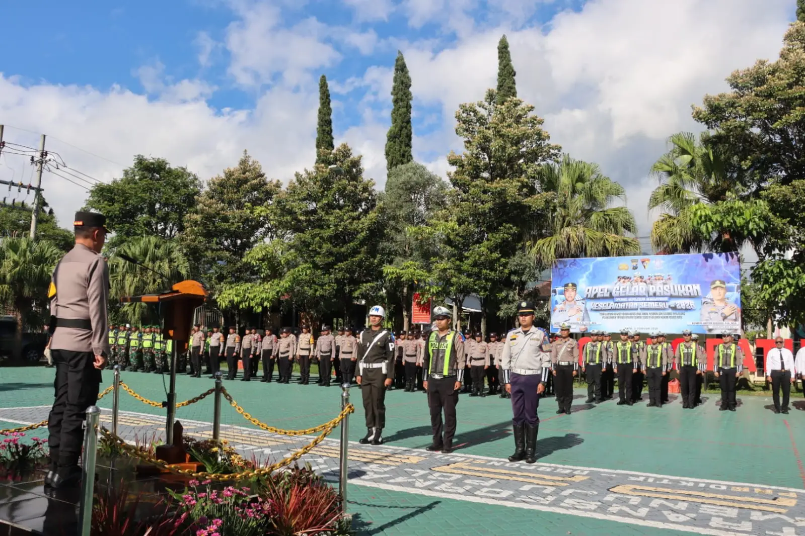 Polres Batu Apel Gelar Pasukan Operasi Keselamatan Semeru 2026; Wujudkan Kamseltibcarlantas Aman dan Selamat