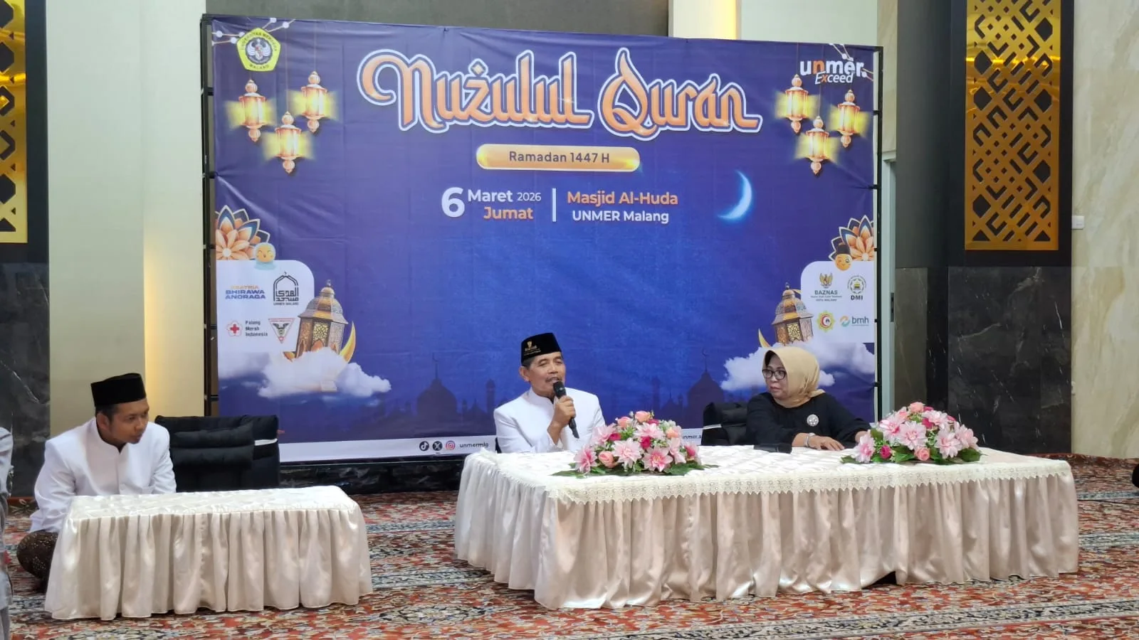 Gema Nuzulul Quran di Masjid Al-Huda Unmer, Membumikan Alquran Melalui Aksi Sosial dan Kesehatan