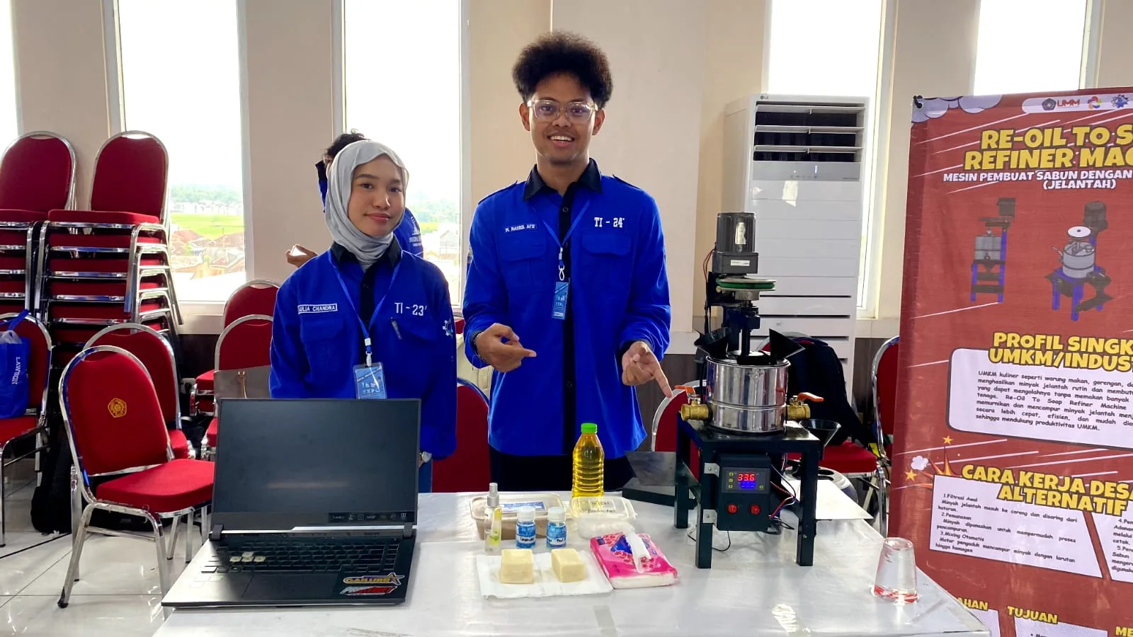 Mahasiswa UMM Inovasikan Mesin Pengolah Jelantah Jadi Sabun untuk Solusi Lingkungan