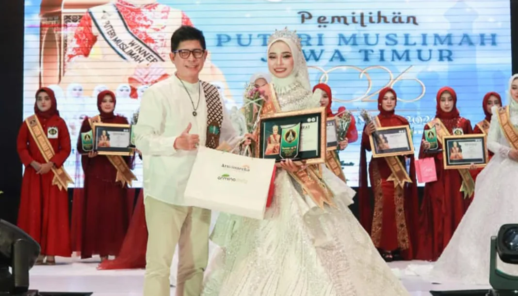 Mahasiswi Universitas Yudharta Pasuruan Raih Runner Up 4 Puteri Muslimah Jatim 2026 di Surabaya