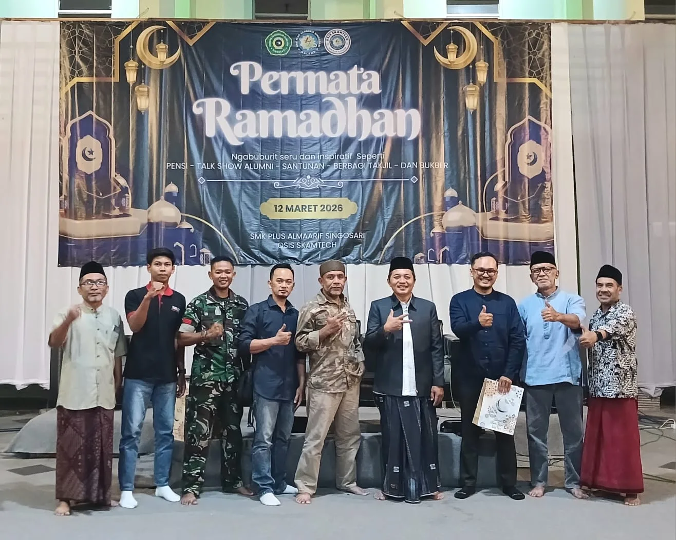 Permata Ramadan ke-19 SMK Plus Almaarif Singosari, Gelar Santunan dan Talkshow Alumni Inspiratif