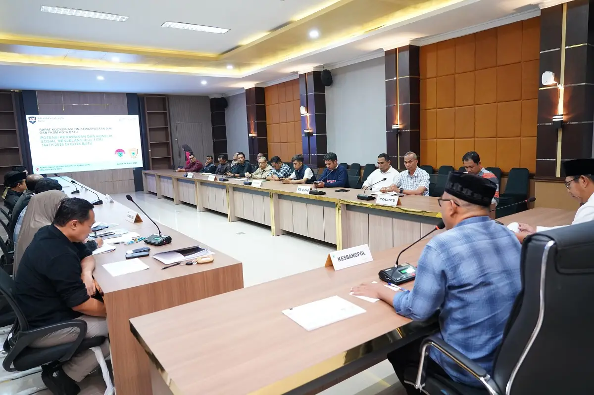 Pimpin Rakor Kewaspadaan Daerah, Cak Nur Perkuat Deteksi Dini Jelang Hari Raya Idul Fitri