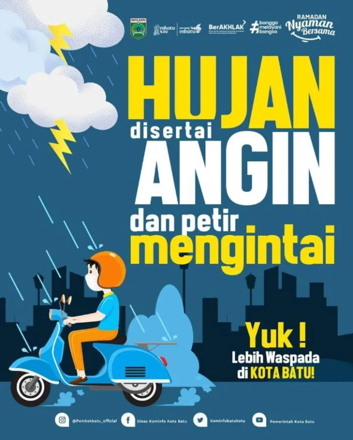 Waspada Cuaca Ekstrem di Kota Batu Hingga 10 Maret, Pemkot Siagakan Call Center 112 Waspada Cuaca Ekstrem di Kota Batu Hingga 10 Maret, Pemkot Siagakan Call Center 112