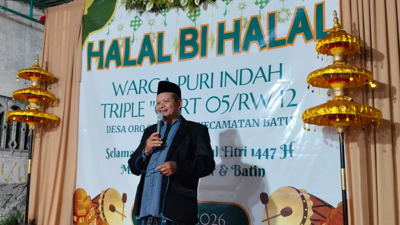 Pererat Silaturahmi; Warga RT 5 RW 12 Puri Indah, Desa Oro-Oro Ombo Kota Batu Gelar Halalbihalal Penuh Khidmat
