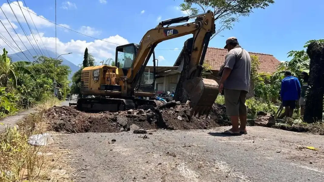 Perbaikan Gorong-Gorong Ambles di Kepulungan Pasuruan Dikebut, Target Rampung 5 Hari