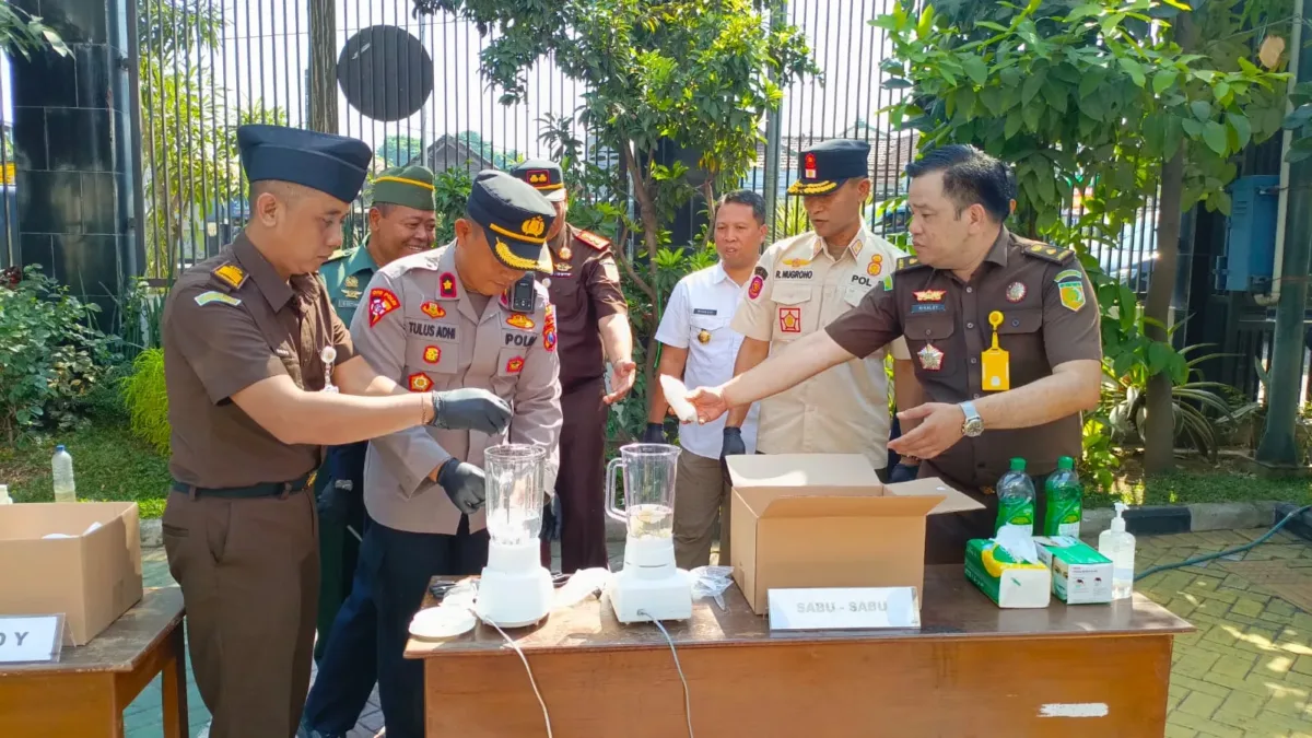 Kejari Pasuruan Musnahkan Barang Bukti 86 Perkara, Kasus Narkoba Dominasi hingga 1,3 Kilogram Sabu