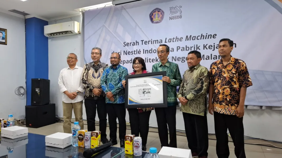 Sinergi Nestlé Indonesia dan Polinema: Genjot Keterampilan Mahasiswa Lewat Hibah Mesin Bubut Sinergi Nestlé Indonesia dan Polinema: Genjot Keterampilan Mahasiswa Lewat Hibah Mesin Bubut
