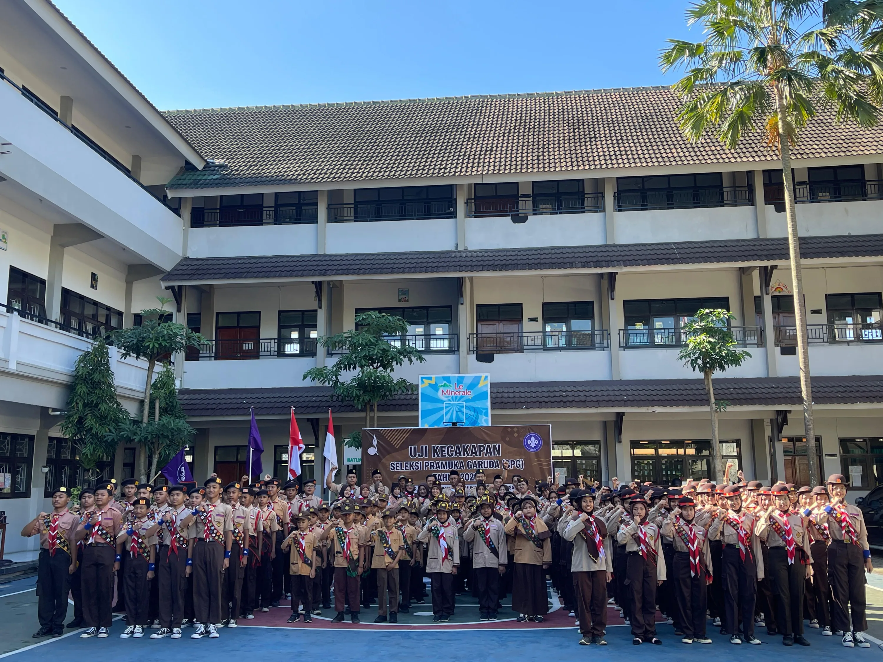 139 Peserta Ikuti Seleksi Pramuka Garuda di MTs Almaarif 01 Singosari