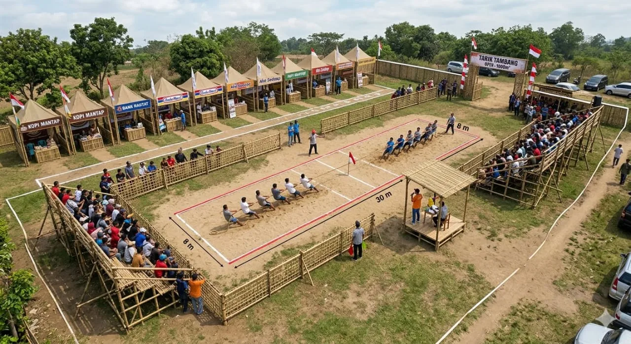 Lestarikan Olahraga Tradisional; Paguyuban Tri Banyak Manunggal Gelar Lomba Tarik Tambang Se-Jawa Timur di Kota Batu