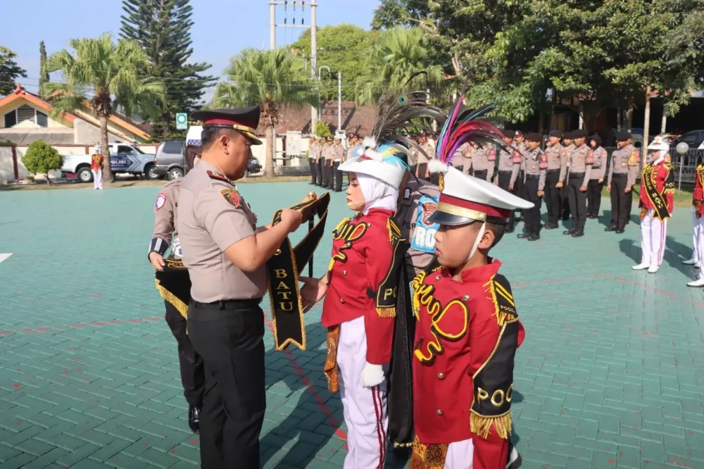 Pocil Polres Batu Resmi Dikukuhkan, Siap Unjuk Gigi di Lomba Provinsi Jelang Hari Bhayangkara ke-80