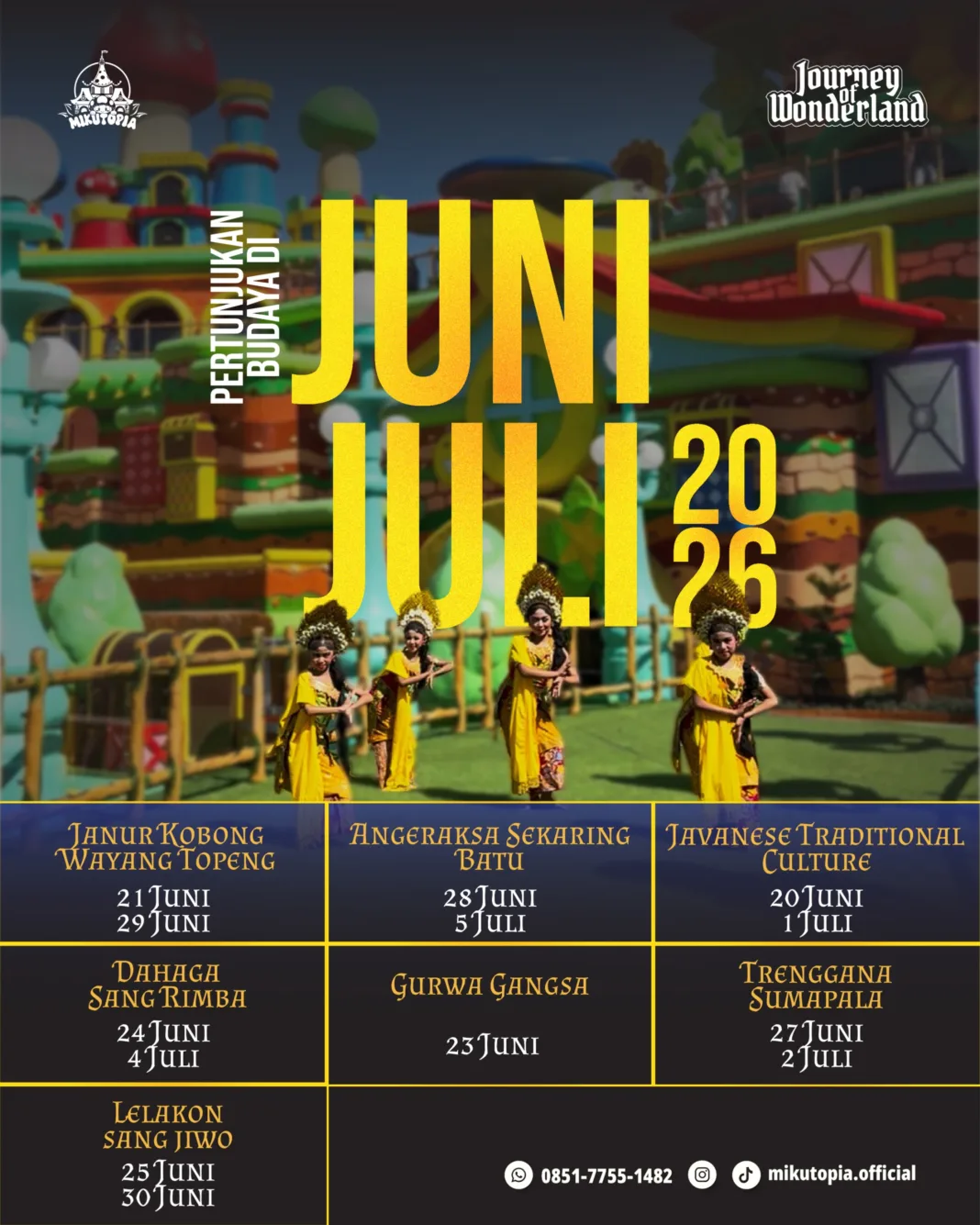 Libur Sekolah Lebih Berwarna: Mikutopia Gelar “Journey of Wonderland”, Padukan Edukasi Modern dan Seni Tradisi Jawa Libur Sekolah Lebih Berwarna: Mikutopia Gelar “Journey of Wonderland”, Padukan Edukasi Modern dan Seni Tradisi Jawa