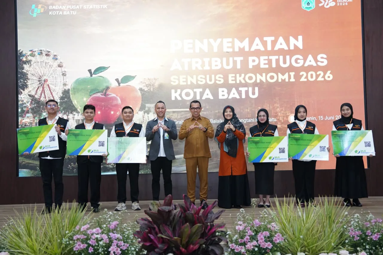 Sensus Ekonomi 2026 Dimulai, Wali Kota Batu Lepas 183 Petugas Lapangan