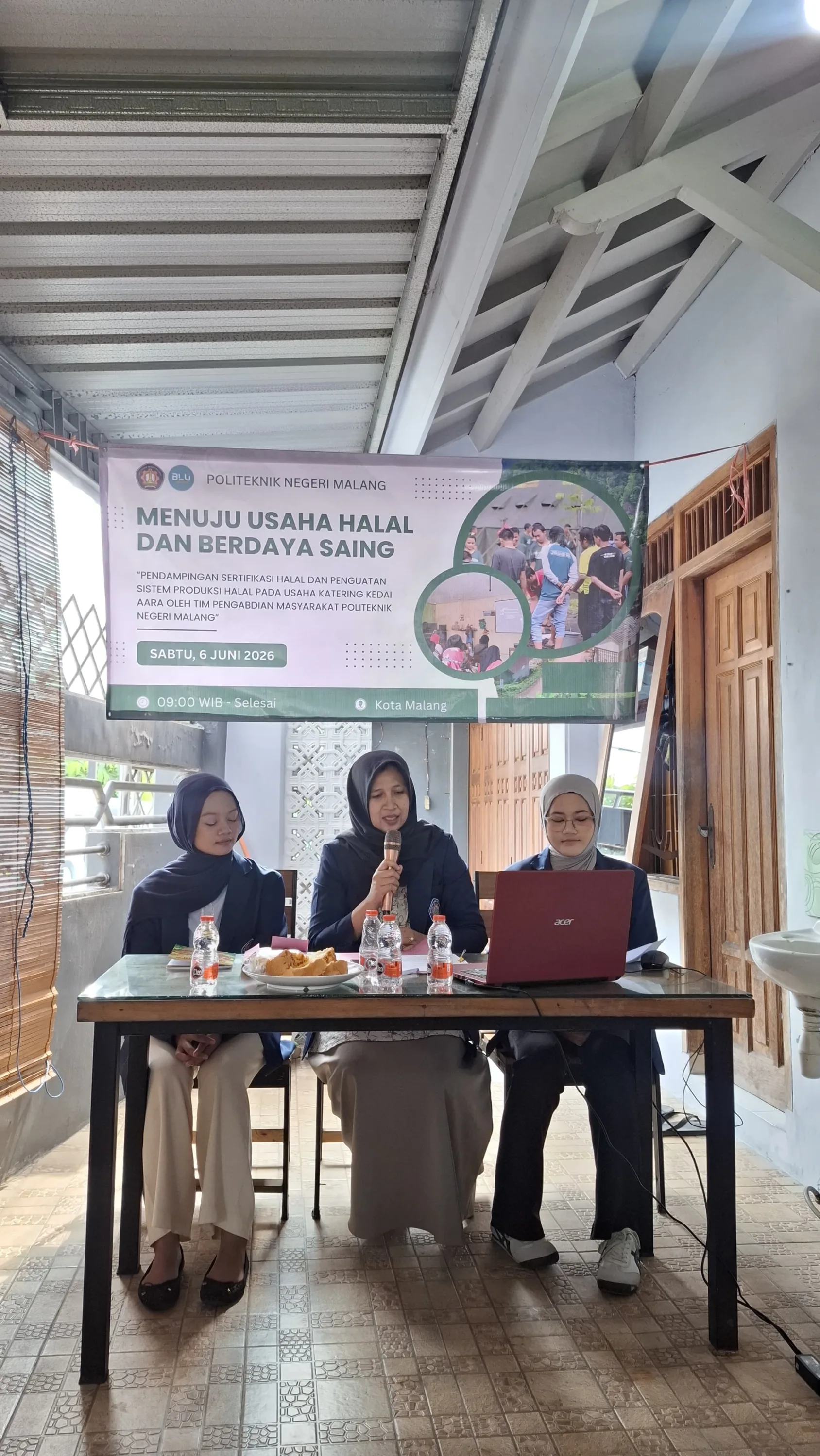 Dukung UMKM Kuliner, Tim PKM Polinema Dampingi Kedai AARA Malang Raih Sertifikasi Halal