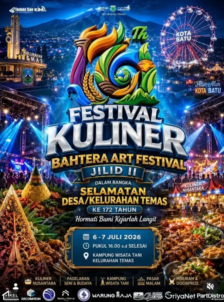 Rayakan Hari Jadi ke-172, Kelurahan Temas Gelar ‘Bahtera Art Festival Jilid II’ Bertema Kuliner Nusantara Rayakan Hari Jadi ke-172, Kelurahan Temas Gelar ‘Bahtera Art Festival Jilid II’ Bertema Kuliner Nusantara