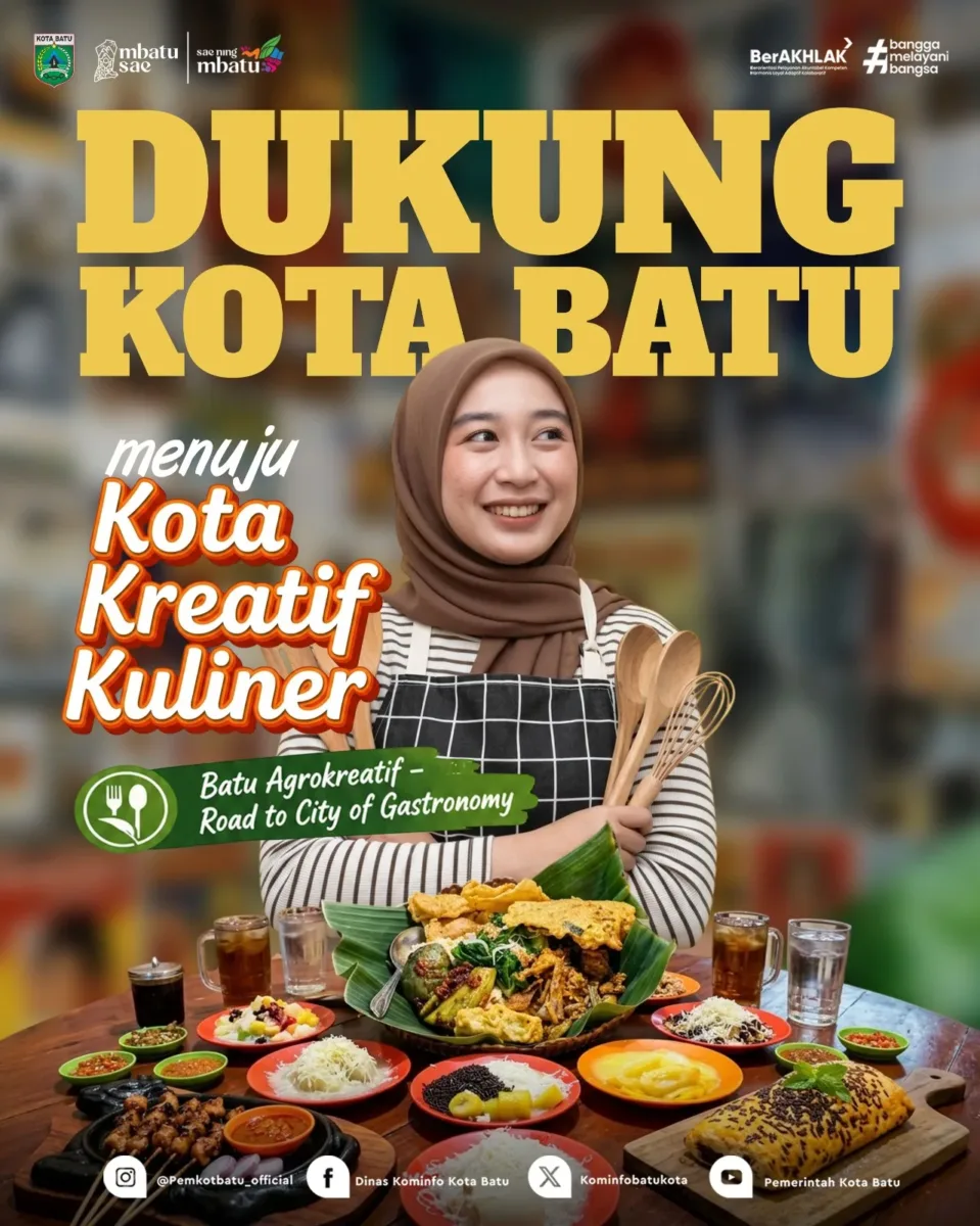 Menuju Kota Gastronomi Dunia, Diskominfo Kota Batu Ajak Masyarakat Isi Survei PMK3I