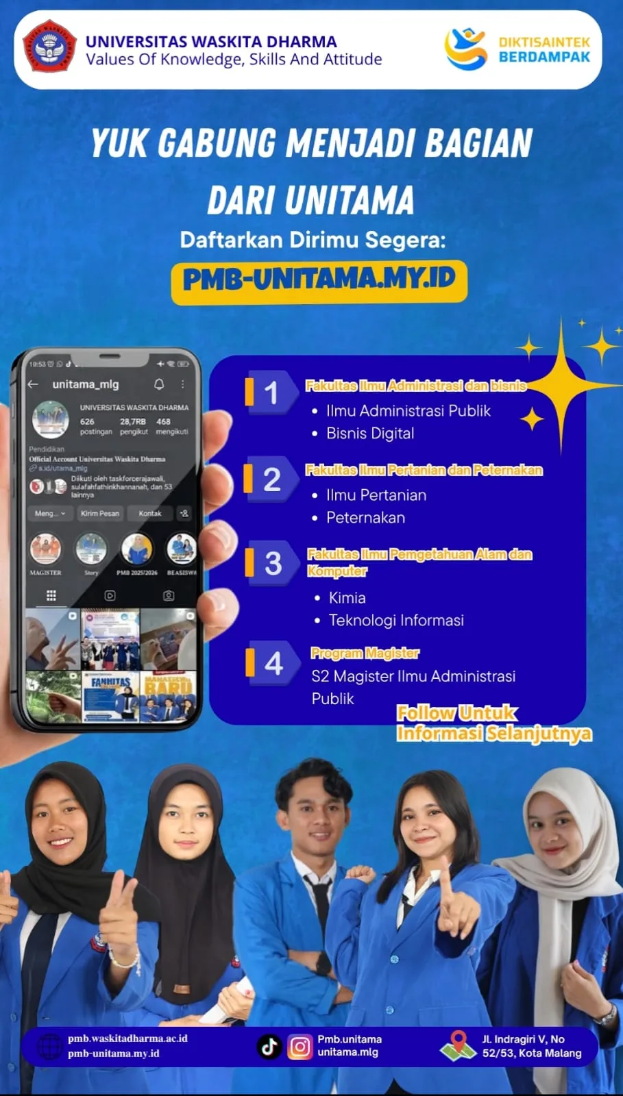 Universitas Waskita Dharma Buka Penerimaan Mahasiswa Baru dengan Ragam Program Studi Unggulan Universitas Waskita Dharma Buka Penerimaan Mahasiswa Baru dengan Ragam Program Studi Unggulan