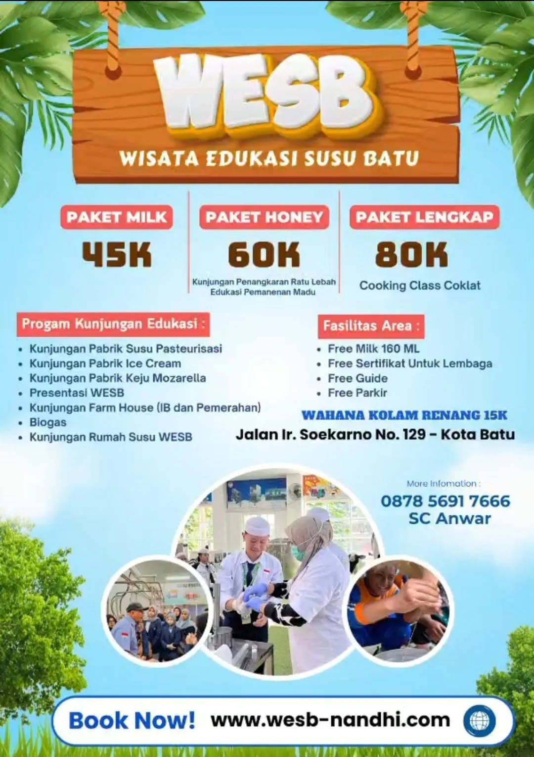 Bukan Sekadar Minum Susu, WESB Kota Batu Ajak Wisatawan Mengintip Rahasia Keju Mozarella hingga Biogas!
