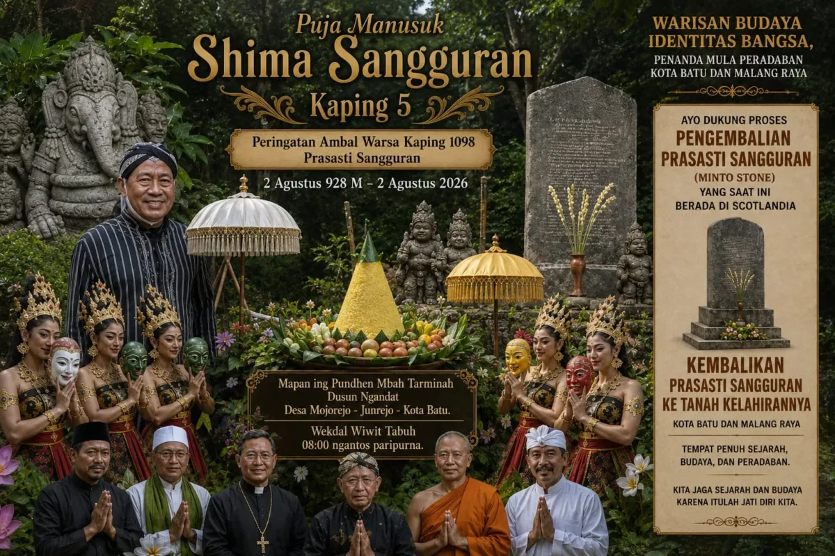 PUJA MANUSUK SIMA PRASASTI SANGGURAN KE-5 TAHUN 2026