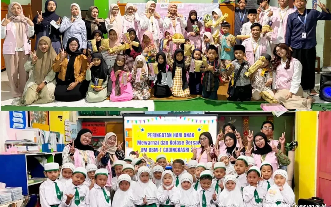 Semarakkan Hari Anak Nasional, Mahasiswa UM Gelar Gebyar Edukatif di Gading Kasri