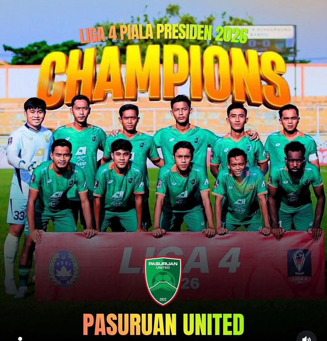 Laskar Santri Mbeling Angkat Trofi! Pasuruan United Juara Liga 4 Piala Presiden