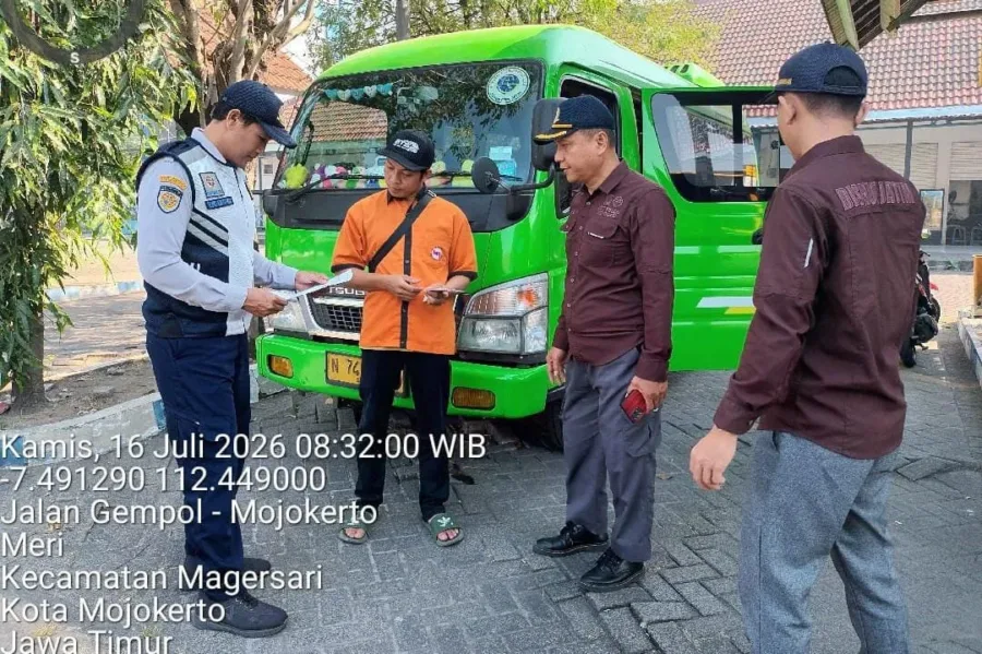 UPT P3 LLAJ Mojokerto Rampcheck Armada di Terminal Mojokerto, Begini Hasilnya