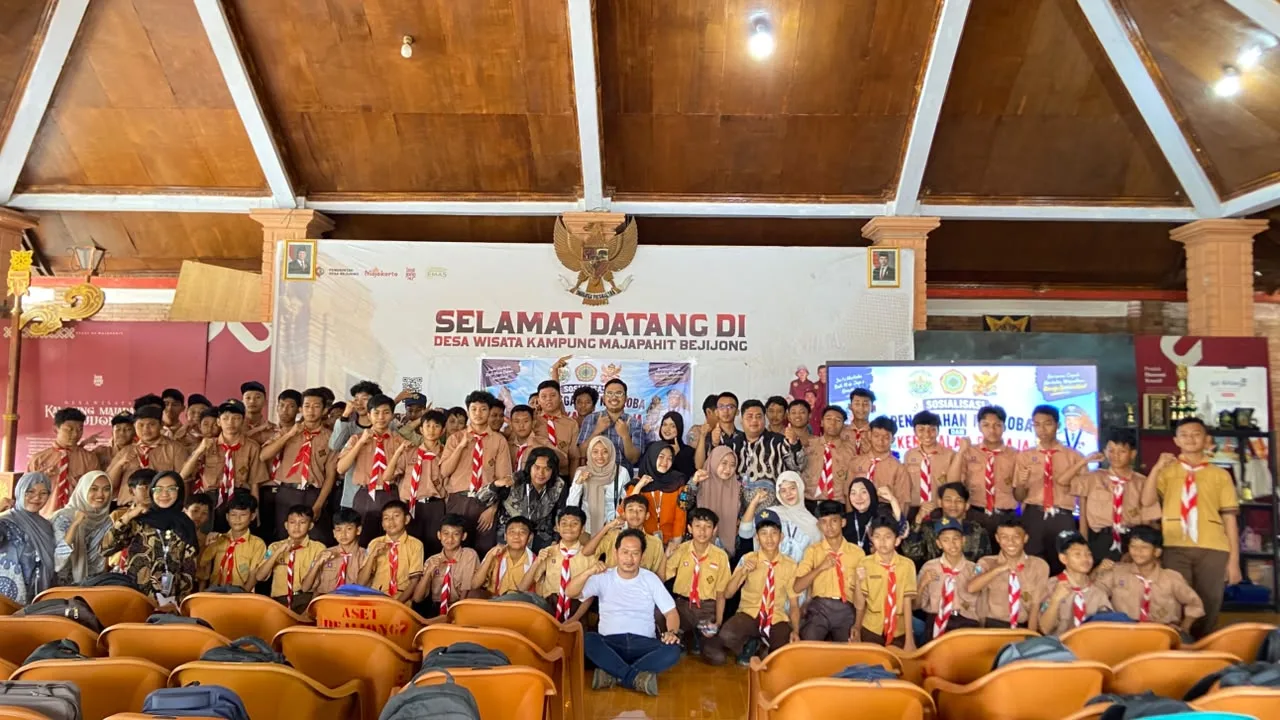 Bangun Generasi Emas Berdaya, Mahasiswa KKN UNIM Gelar Sosialisasi Pencegahan Narkoba bagi Pelajar di Desa Bejijong