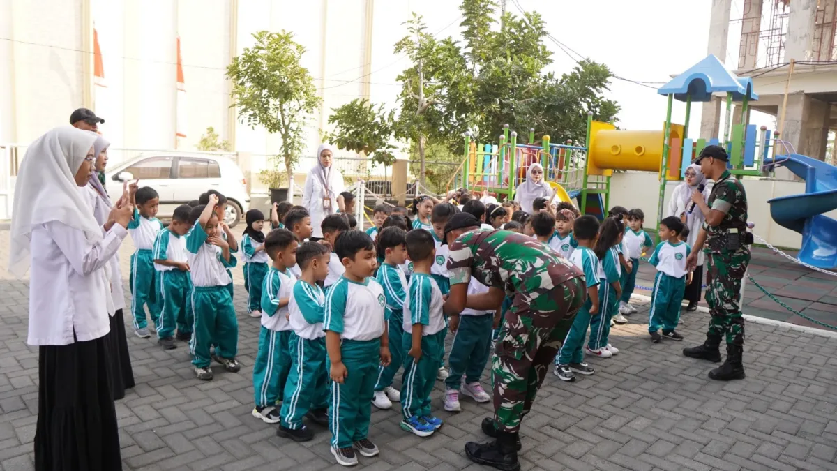 MPK TK Islam Sabilillah Malang 2 Gandeng Yonkav, Bentuk Karakter Disiplin Calon Pemimpin Masa Depan
