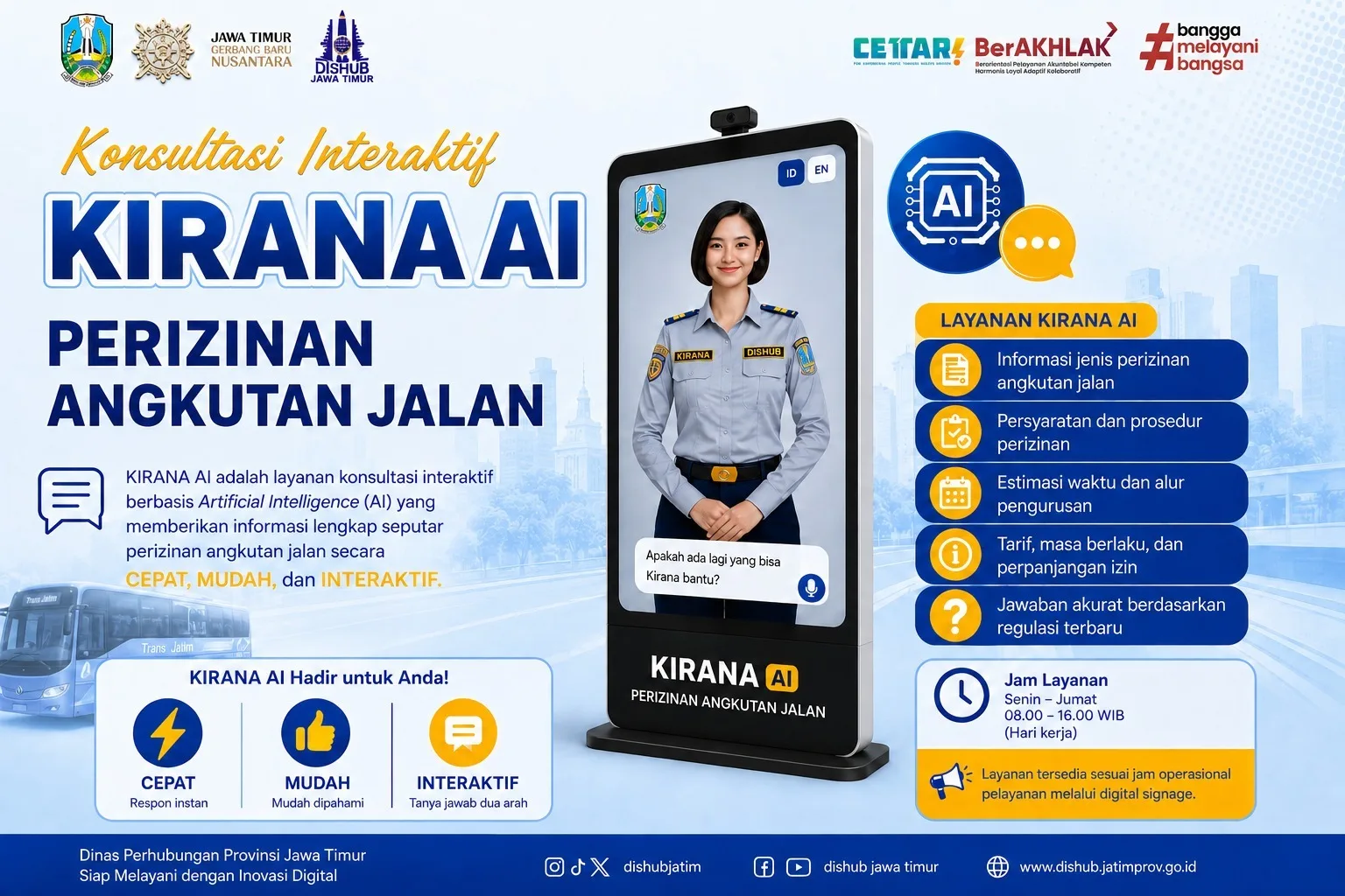 Kehadiran Kirana AI dan Laras AI dalam Transformasi Layanan Publik, Hadirkan Layanan Cerdas, Cepat, Interaktif, dan Terpercaya