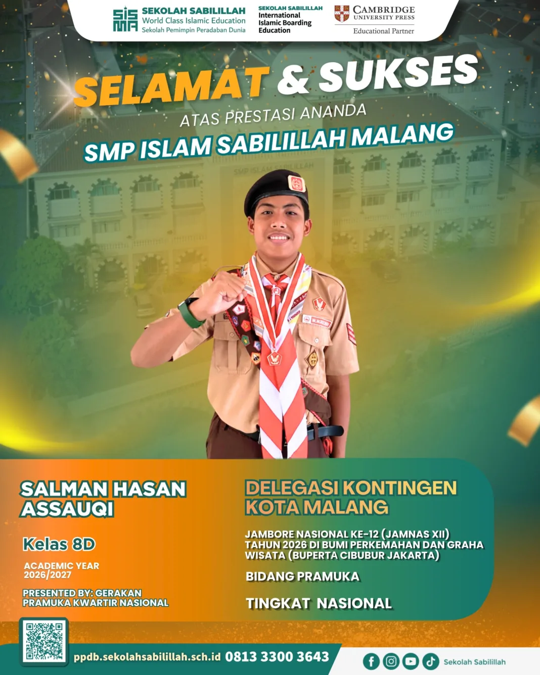 Siswa SMP Islam Sabilillah Malang Tembus Kontingen Kota Malang di Jambore Nasional XII 2026 Siswa SMP Islam Sabilillah Malang Tembus Kontingen Kota Malang di Jambore Nasional XII 2026