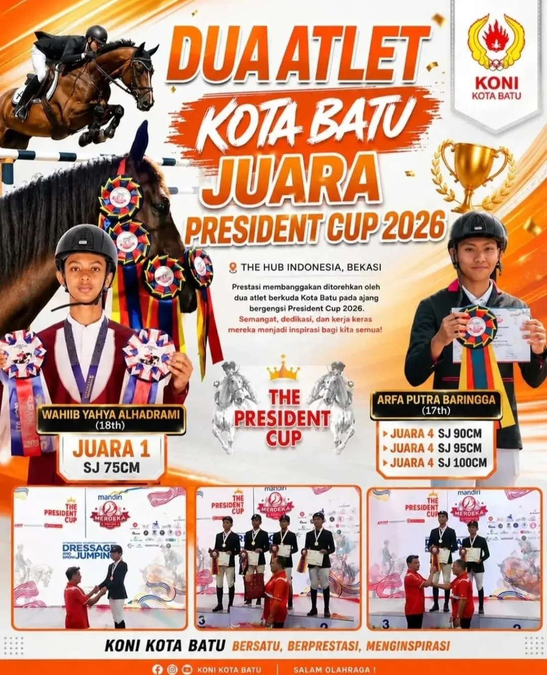Keren Banget! Dua Rider Muda Kota Batu Sukses Bawa Pulang Gelar di President Cup 2026