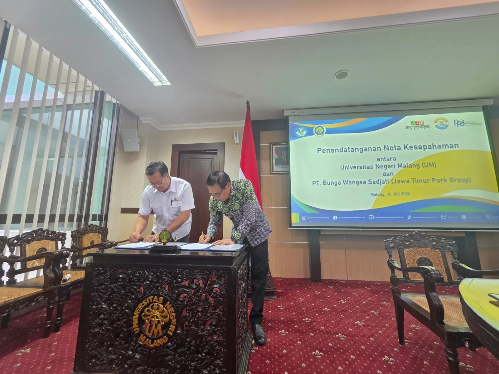 Universitas Negeri Malang dan Jawa Timur Park Group Sepakati Kerja Sama Pengembangan Pendidikan hingga TataKelola