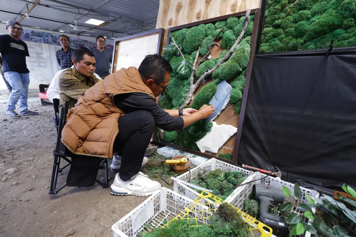 Dari Sidomulyo ke Labuan Bajo, Ketika Lumut di Tangan Lucky Garden Disulap Jadi Karya Seni Berkelas