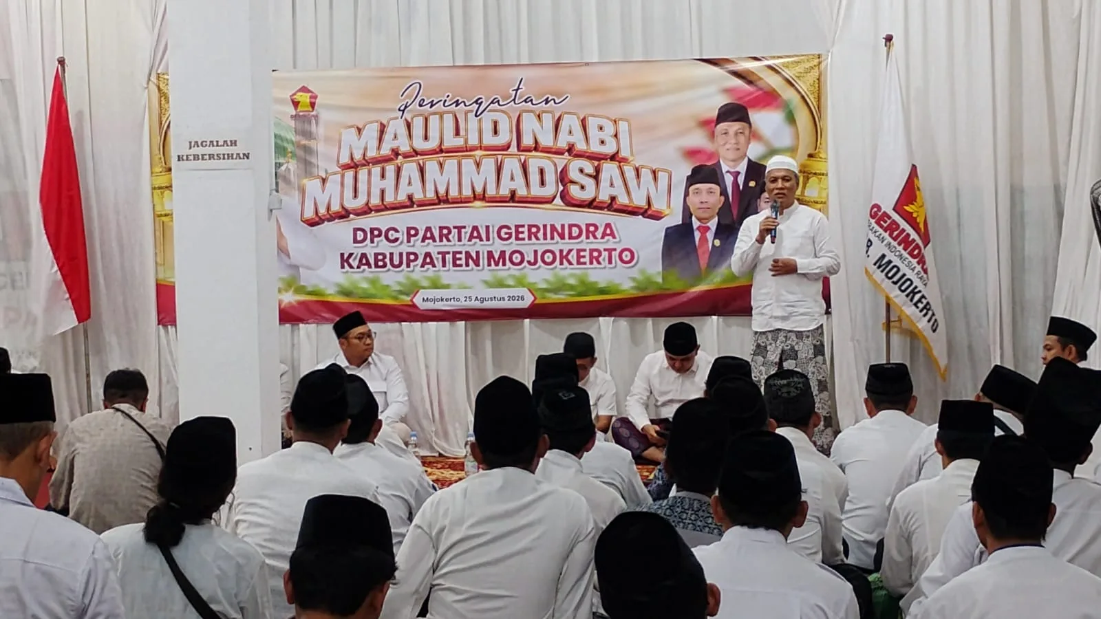 Peringatan Maulid Nabi Muhammad SAW DPC Gerindra Kabupaten Mojokerto, Momen Teladani Kepemimpinan Rasulullah